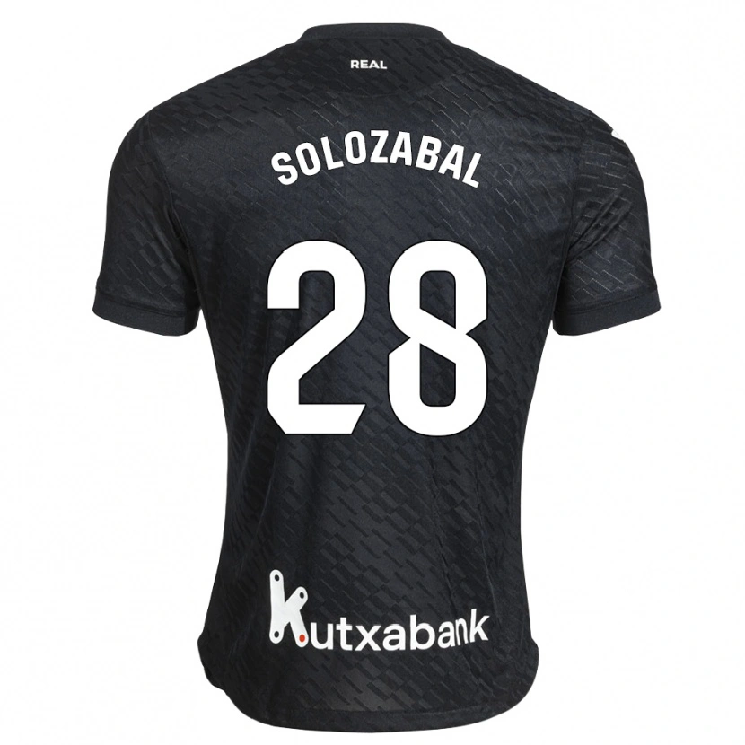 Danxen Män Malen Solozabal Ibarra #28 Svart Vit Bortatröja Matchtröjor 2026/27 Tröjor T-Tröja