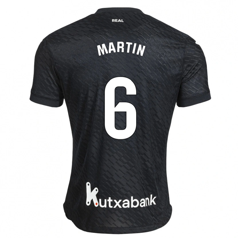 Danxen Män Jon Martín #6 Svart Vit Bortatröja Matchtröjor 2026/27 Tröjor T-Tröja