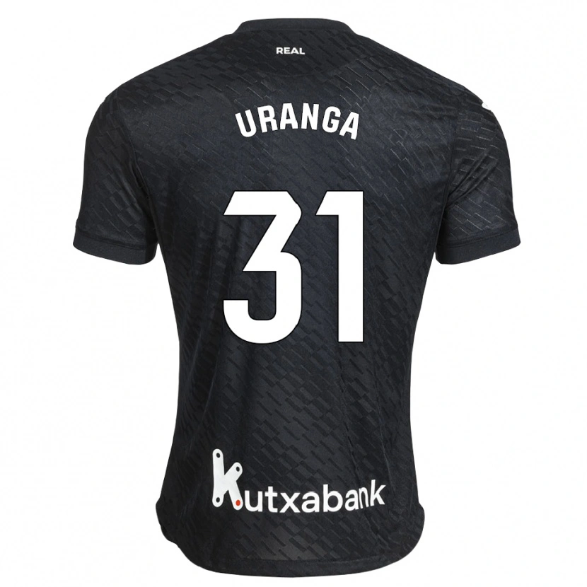 Danxen Män Haizea Uranga Agirre #31 Svart Vit Bortatröja Matchtröjor 2026/27 Tröjor T-Tröja