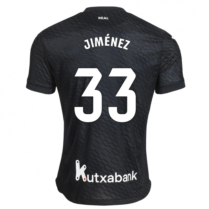 Danxen Män Javier Jiménez #33 Svart Vit Bortatröja Matchtröjor 2026/27 Tröjor T-Tröja