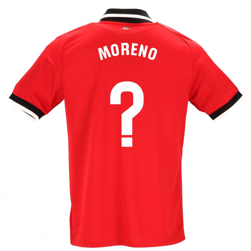 Danxen Män Jorge Moreno #0 Svart Vit Röd Bortatröja Matchtröjor 2026/27 Tröjor T-Tröja