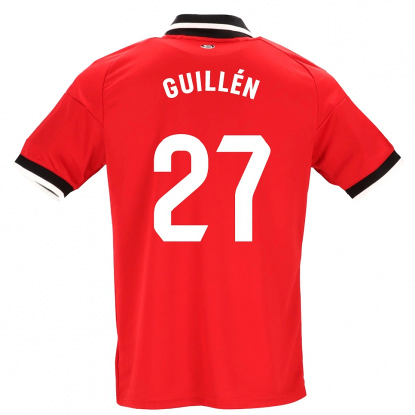 Danxen Män Nico Guillén #27 Svart Vit Röd Bortatröja Matchtröjor 2026/27 Tröjor T-Tröja
