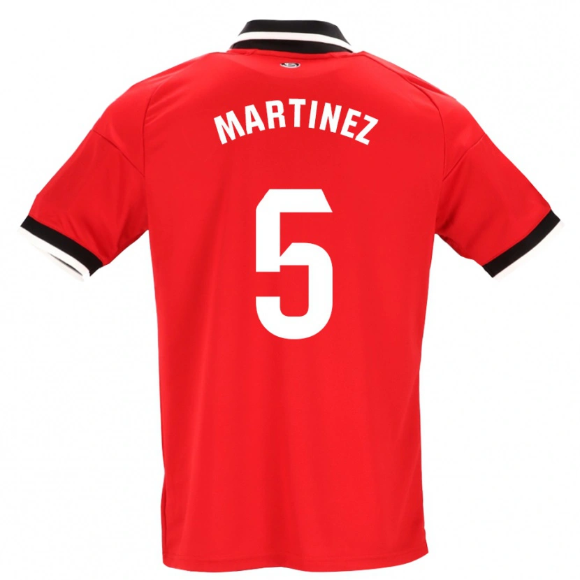 Danxen Män Sergio Martínez #5 Svart Vit Röd Bortatröja Matchtröjor 2026/27 Tröjor T-Tröja