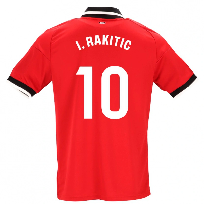 Danxen Män Ivan Rakitic #10 Svart Vit Röd Bortatröja Matchtröjor 2026/27 Tröjor T-Tröja