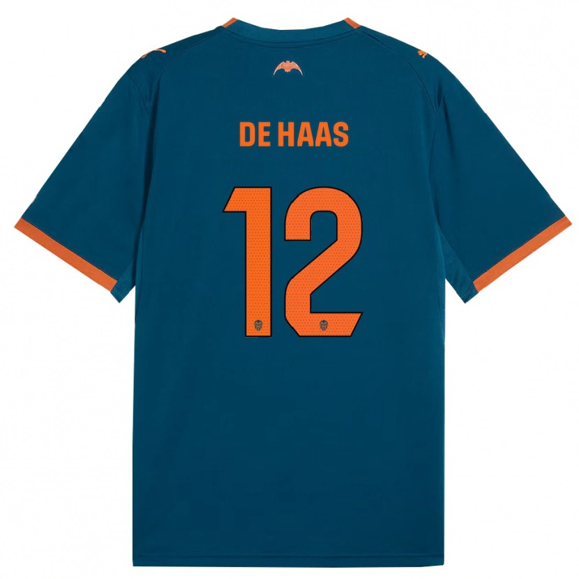 Danxen Män Justin De Haas #12 Stålblå Orange Bortatröja Matchtröjor 2026/27 Tröjor T-Tröja