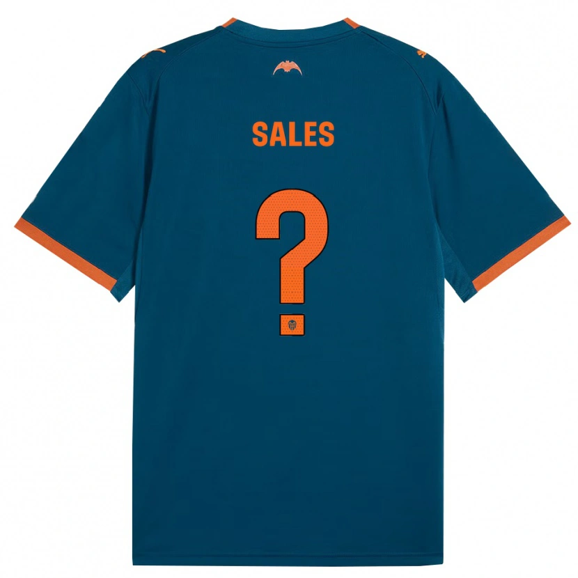 Danxen Män Adrià Sales #0 Stålblå Orange Bortatröja Matchtröjor 2026/27 Tröjor T-Tröja