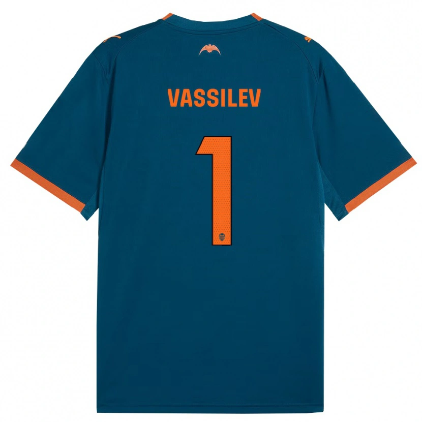 Danxen Män David Vassilev #1 Stålblå Orange Bortatröja Matchtröjor 2026/27 Tröjor T-Tröja