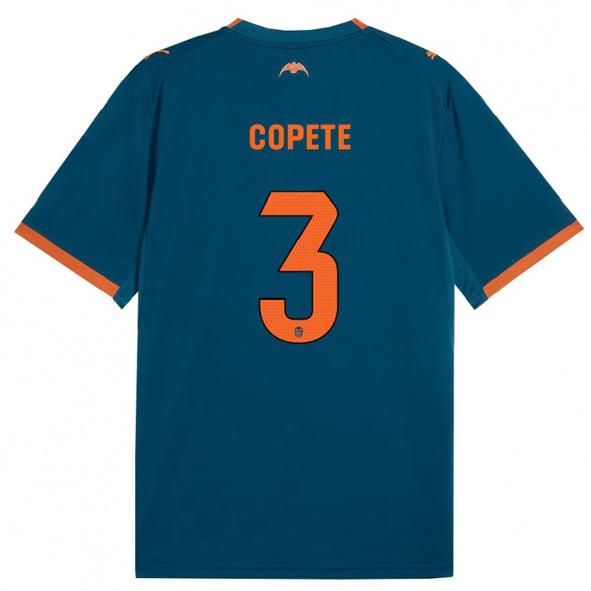 Danxen Män José Copete #3 Stålblå Orange Bortatröja Matchtröjor 2026/27 Tröjor T-Tröja