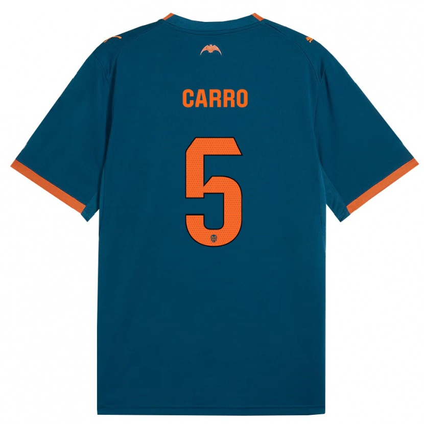 Danxen Män Marta Carro #5 Stålblå Orange Bortatröja Matchtröjor 2026/27 Tröjor T-Tröja
