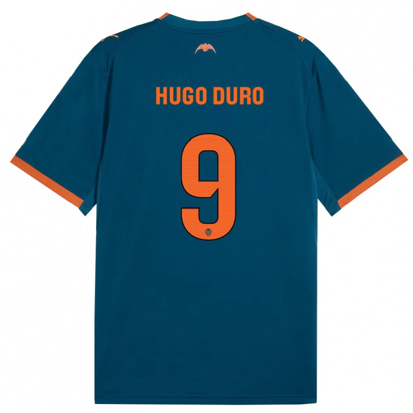 Danxen Män Hugo Duro #9 Stålblå Orange Bortatröja Matchtröjor 2026/27 Tröjor T-Tröja