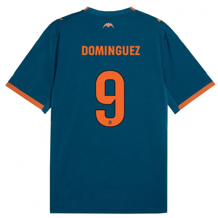 Danxen Män Mario Dominguez #9 Stålblå Orange Bortatröja Matchtröjor 2026/27 Tröjor T-Tröja