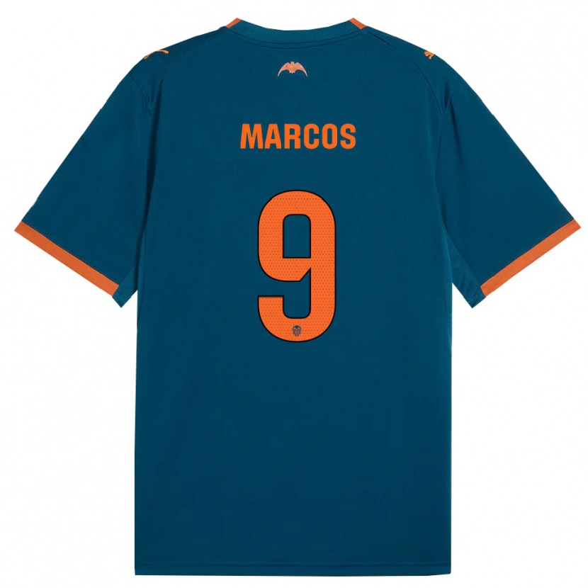 Danxen Män Ana Marcos #9 Stålblå Orange Bortatröja Matchtröjor 2026/27 Tröjor T-Tröja