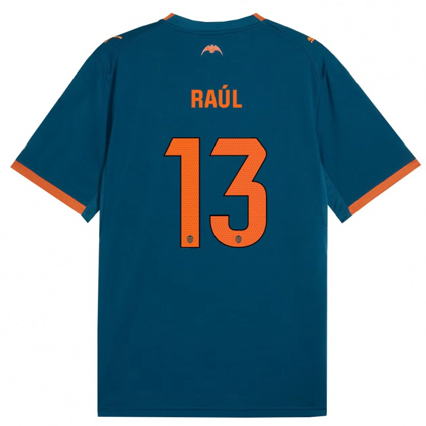 Danxen Män Raúl Jiménez #13 Stålblå Orange Bortatröja Matchtröjor 2026/27 Tröjor T-Tröja