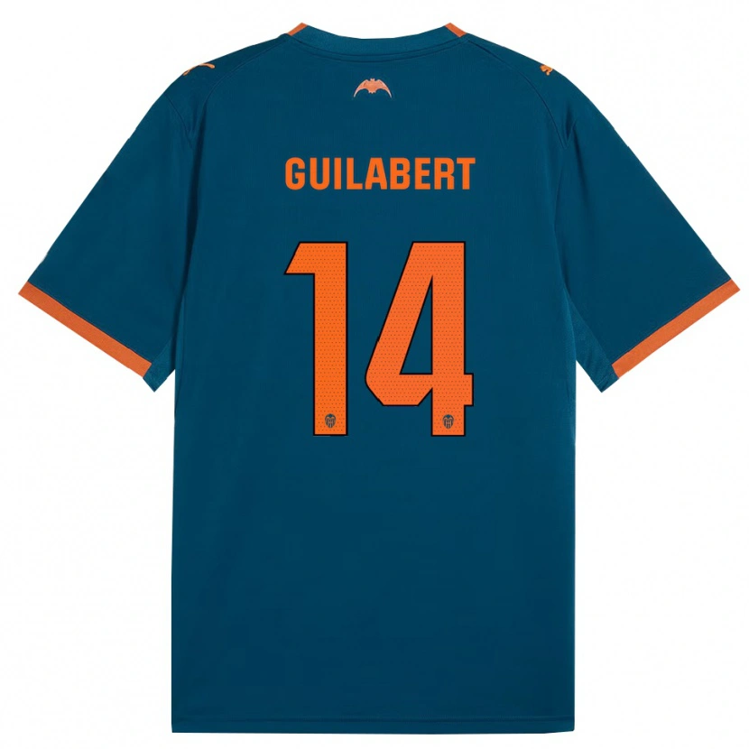 Danxen Män Mario Guilabert #14 Stålblå Orange Bortatröja Matchtröjor 2026/27 Tröjor T-Tröja
