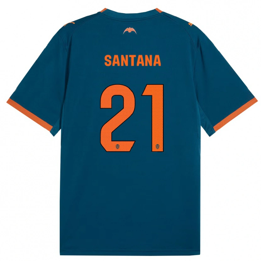 Danxen Män Ismael Santana #21 Stålblå Orange Bortatröja Matchtröjor 2026/27 Tröjor T-Tröja
