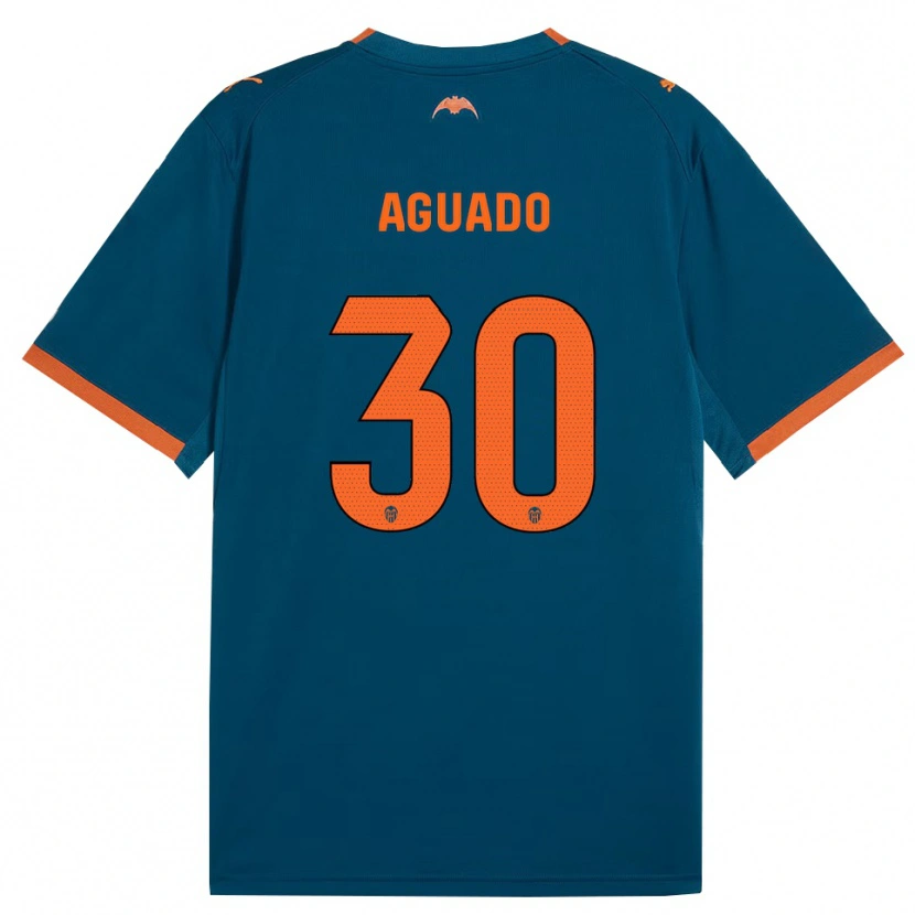 Danxen Män Julia Aguado #30 Stålblå Orange Bortatröja Matchtröjor 2026/27 Tröjor T-Tröja
