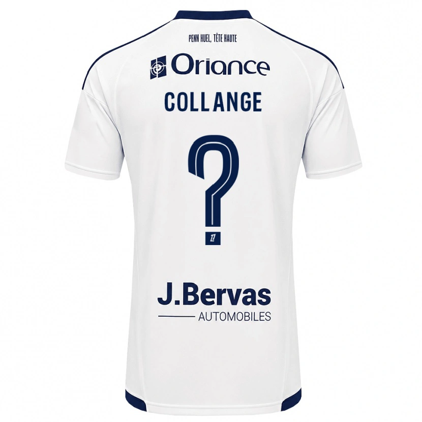 Danxen Män Malorie Collange #0 Marinblå Vit Bortatröja Matchtröjor 2026/27 Tröjor T-Tröja