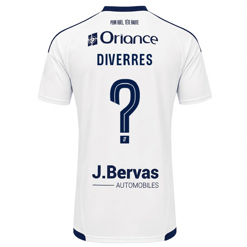 Danxen Män Emma Diverres #0 Marinblå Vit Bortatröja Matchtröjor 2026/27 Tröjor T-Tröja