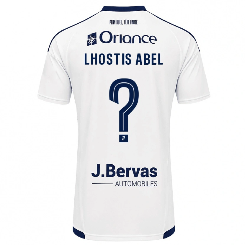Danxen Män Melyne Lhostis Abel #0 Marinblå Vit Bortatröja Matchtröjor 2026/27 Tröjor T-Tröja