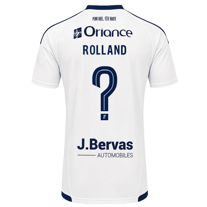 Danxen Män Inès Rolland #0 Marinblå Vit Bortatröja Matchtröjor 2026/27 Tröjor T-Tröja