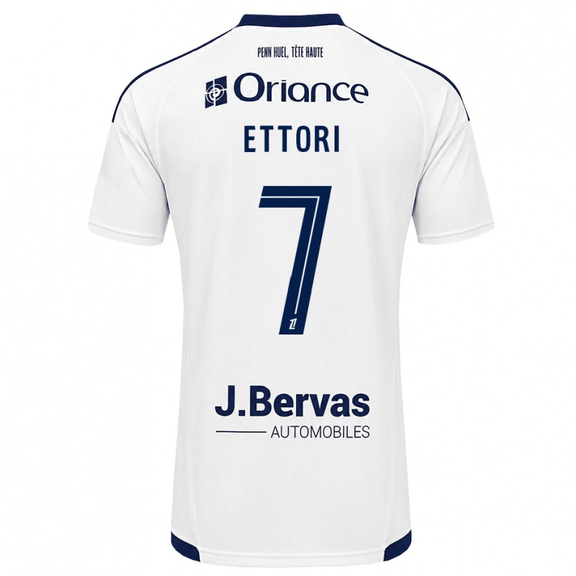 Danxen Män Yanis Ettori #7 Marinblå Vit Bortatröja Matchtröjor 2026/27 Tröjor T-Tröja