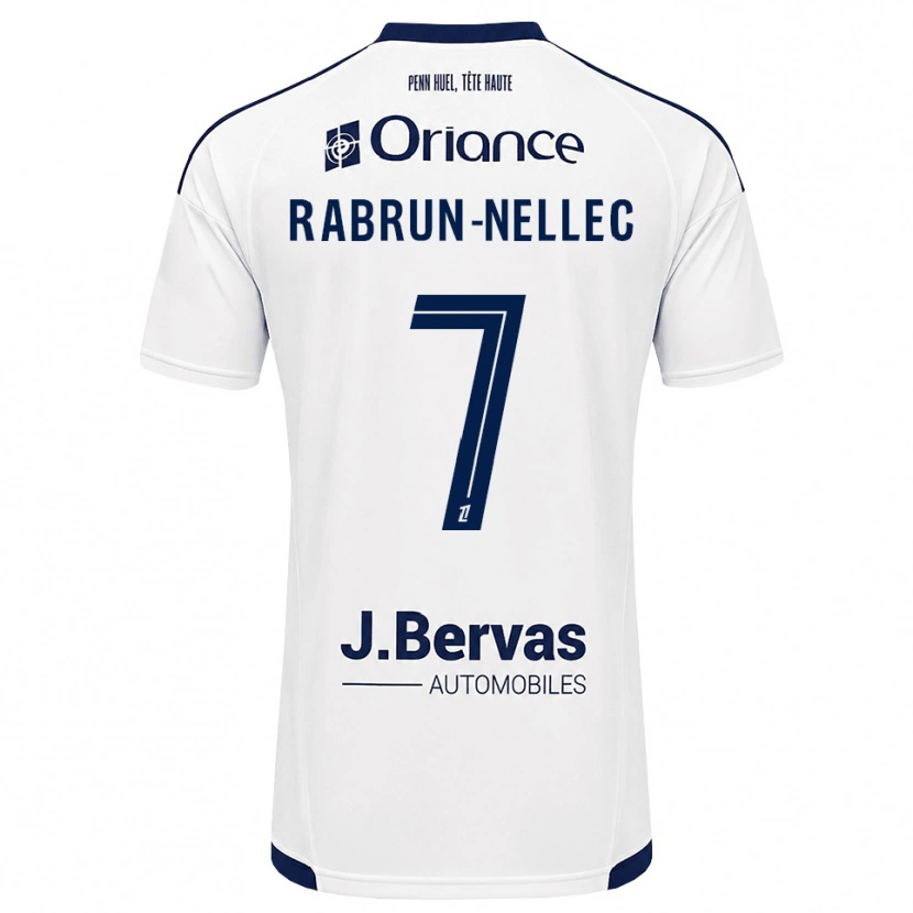 Danxen Män Yannis Rabrun-Nellec #7 Marinblå Vit Bortatröja Matchtröjor 2026/27 Tröjor T-Tröja