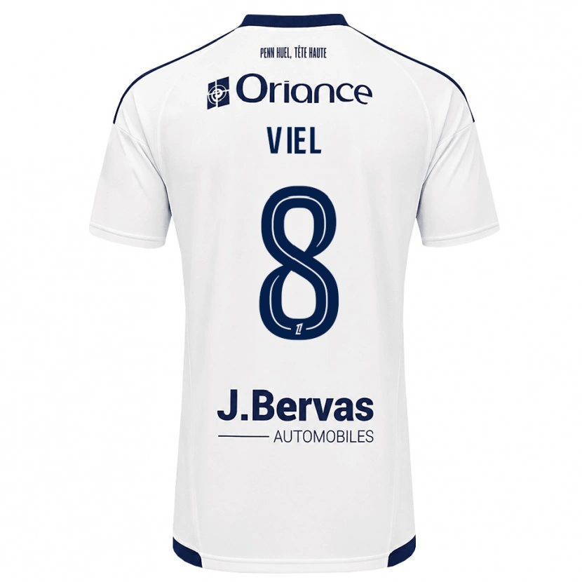 Danxen Män Sacha Viel #8 Marinblå Vit Bortatröja Matchtröjor 2026/27 Tröjor T-Tröja