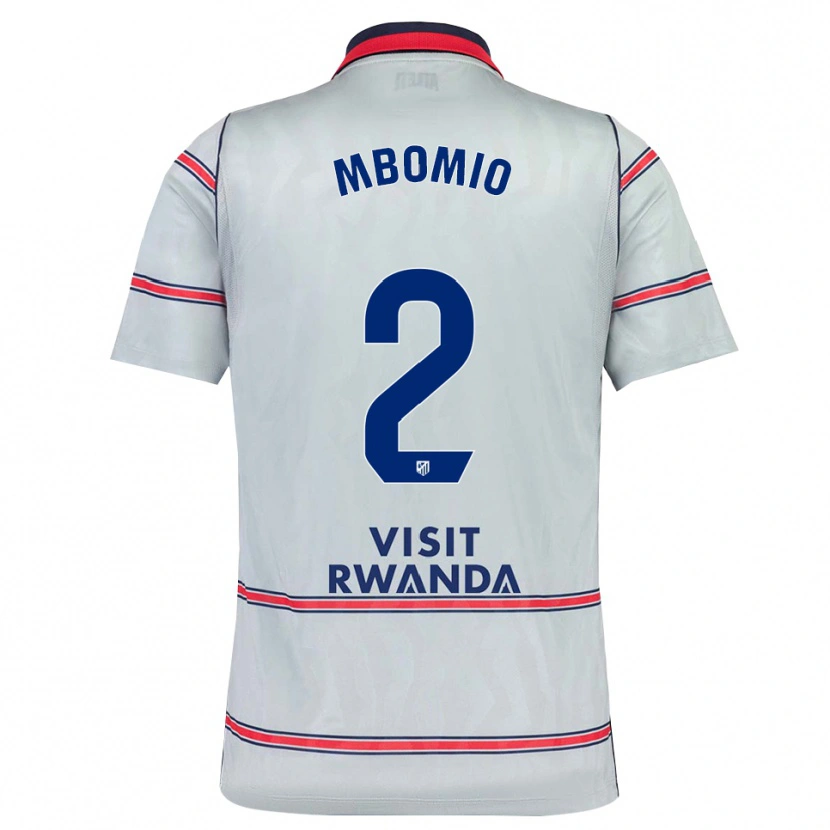 Danxen Män Rony Mbomio #2 Grå Röd Marinblå Tredjesatsen Matchtröjor 2026/27 Tröjor T-Tröja