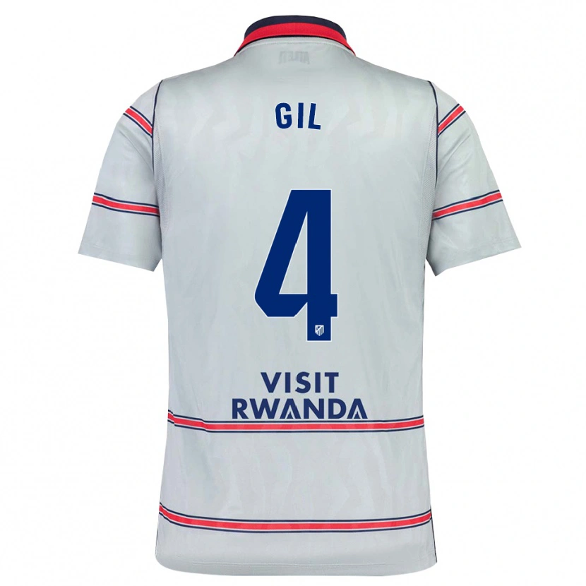 Danxen Män Miguel Gil #4 Grå Röd Marinblå Tredjesatsen Matchtröjor 2026/27 Tröjor T-Tröja