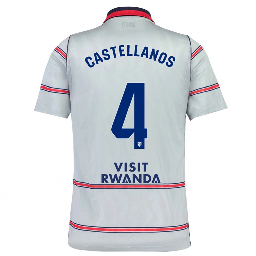 Danxen Män Iván Castellanos #4 Grå Röd Marinblå Tredjesatsen Matchtröjor 2026/27 Tröjor T-Tröja
