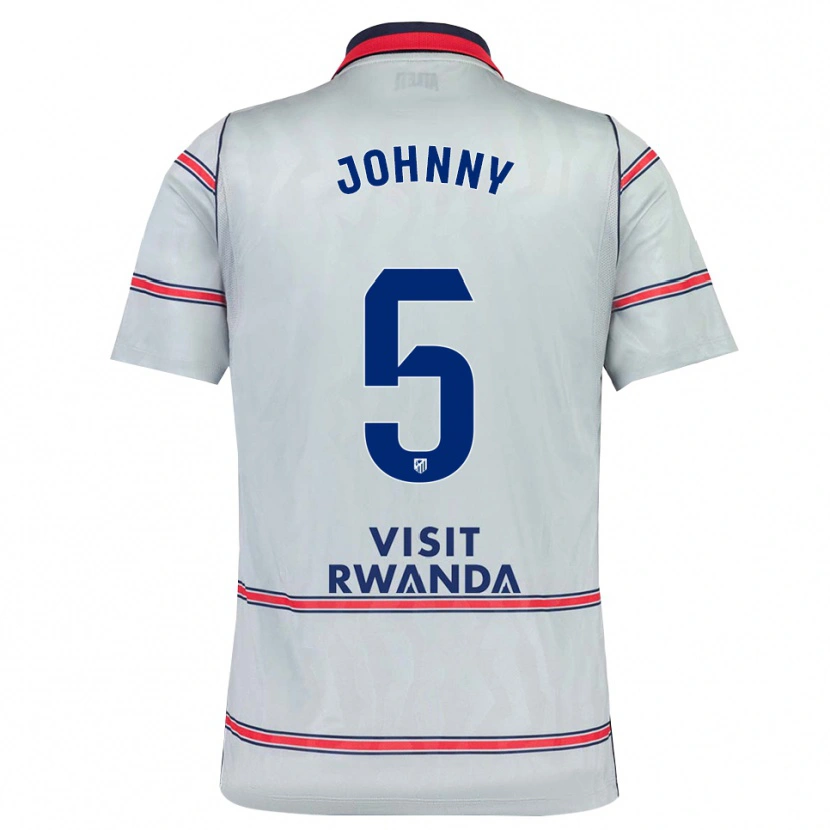 Danxen Män Johnny Cardoso #5 Grå Röd Marinblå Tredjesatsen Matchtröjor 2026/27 Tröjor T-Tröja