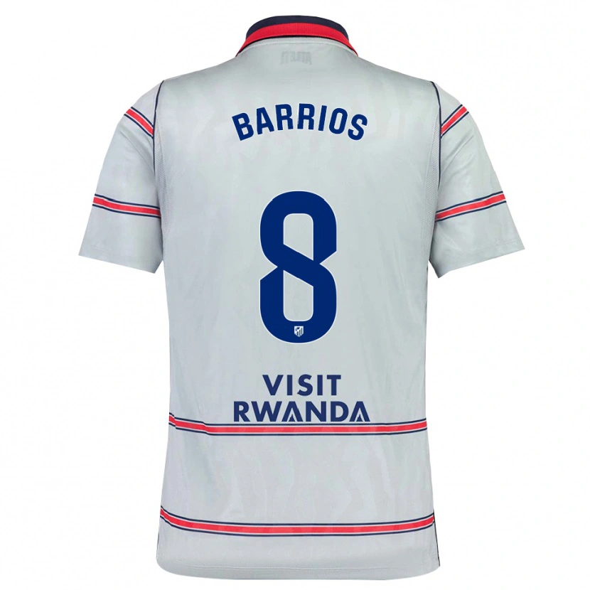 Danxen Män Pablo Barrios #8 Grå Röd Marinblå Tredjesatsen Matchtröjor 2026/27 Tröjor T-Tröja