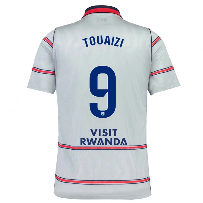 Danxen Män Nabil Touaizi #9 Grå Röd Marinblå Tredjesatsen Matchtröjor 2026/27 Tröjor T-Tröja