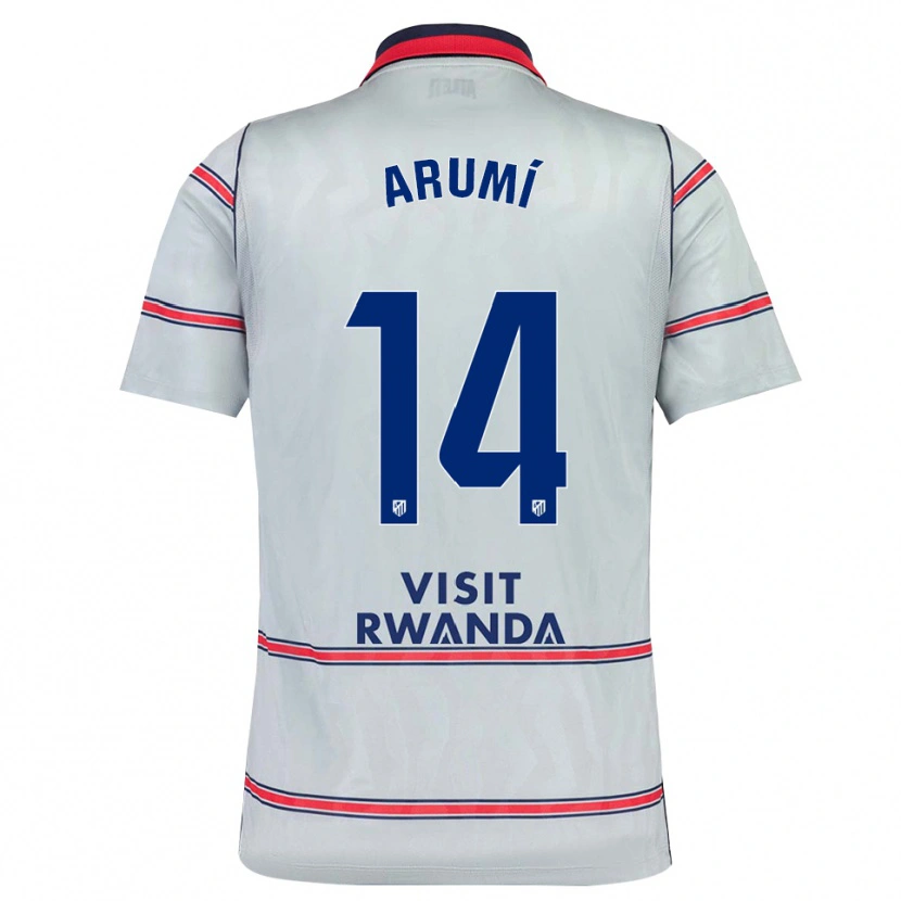 Danxen Män Joel Arumí #14 Grå Röd Marinblå Tredjesatsen Matchtröjor 2026/27 Tröjor T-Tröja
