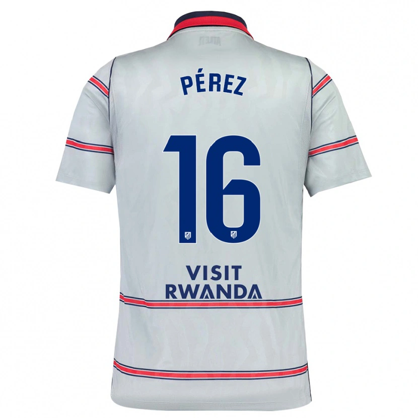 Danxen Män Dani Pérez #16 Grå Röd Marinblå Tredjesatsen Matchtröjor 2026/27 Tröjor T-Tröja