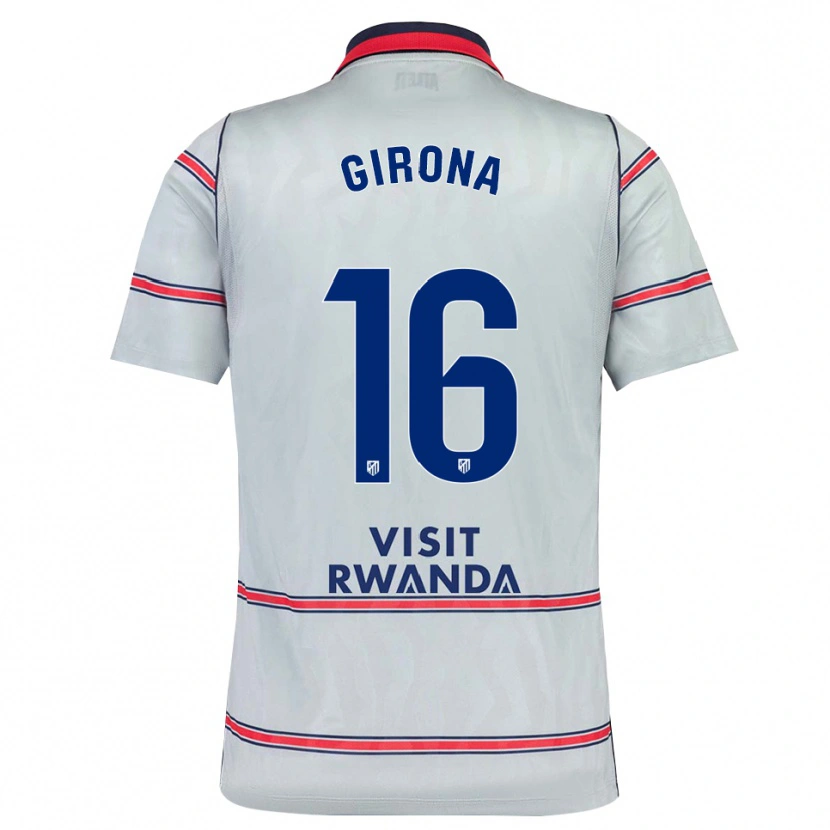 Danxen Män Raúl Girona #16 Grå Röd Marinblå Tredjesatsen Matchtröjor 2026/27 Tröjor T-Tröja
