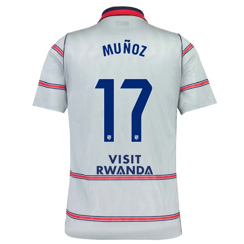 Danxen Män David Muñoz #17 Grå Röd Marinblå Tredjesatsen Matchtröjor 2026/27 Tröjor T-Tröja