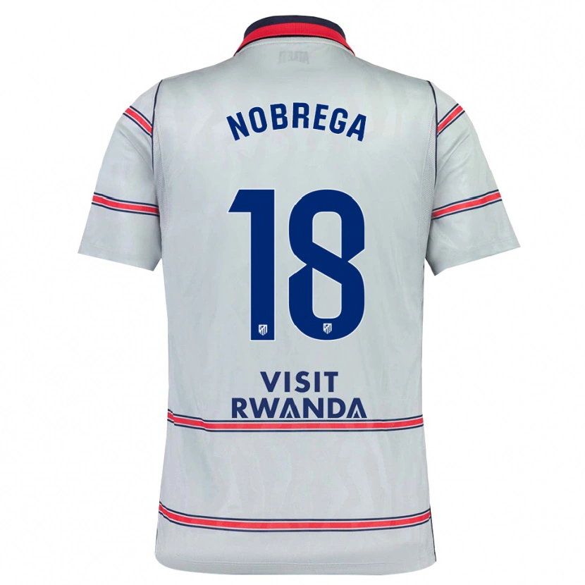 Danxen Män Abraham Nobrega #18 Grå Röd Marinblå Tredjesatsen Matchtröjor 2026/27 Tröjor T-Tröja