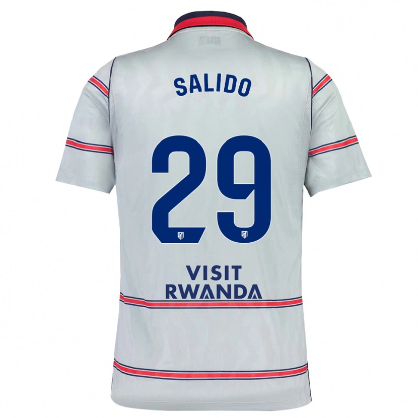 Danxen Män Alberto Salido #29 Grå Röd Marinblå Tredjesatsen Matchtröjor 2026/27 Tröjor T-Tröja