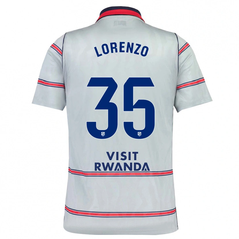 Danxen Män Diego Lorenzo #35 Grå Röd Marinblå Tredjesatsen Matchtröjor 2026/27 Tröjor T-Tröja