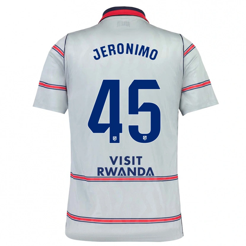 Danxen Män Isaiah Jeronimo #45 Grå Röd Marinblå Tredjesatsen Matchtröjor 2026/27 Tröjor T-Tröja