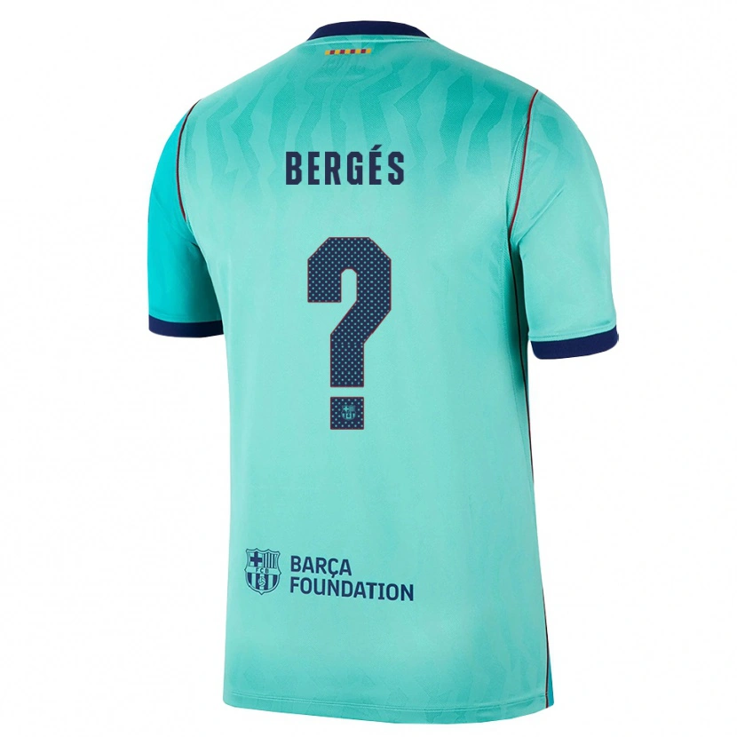 Danxen Män Pau Bergés #0 Aqua Mörk Turkosa Kunglig Blå Tredjesatsen Matchtröjor 2026/27 Tröjor T-Tröja