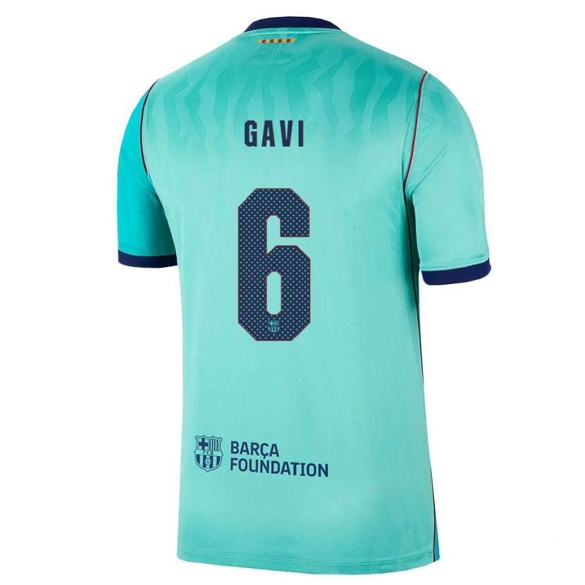 Danxen Män Pablo Martín Páez Gavira #6 Aqua Mörk Turkosa Kunglig Blå Tredjesatsen Matchtröjor 2026/27 Tröjor T-Tröja