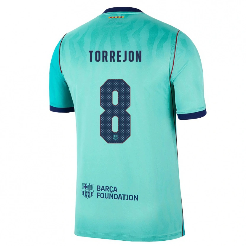 Danxen Män Marta Torrejon #8 Aqua Mörk Turkosa Kunglig Blå Tredjesatsen Matchtröjor 2026/27 Tröjor T-Tröja