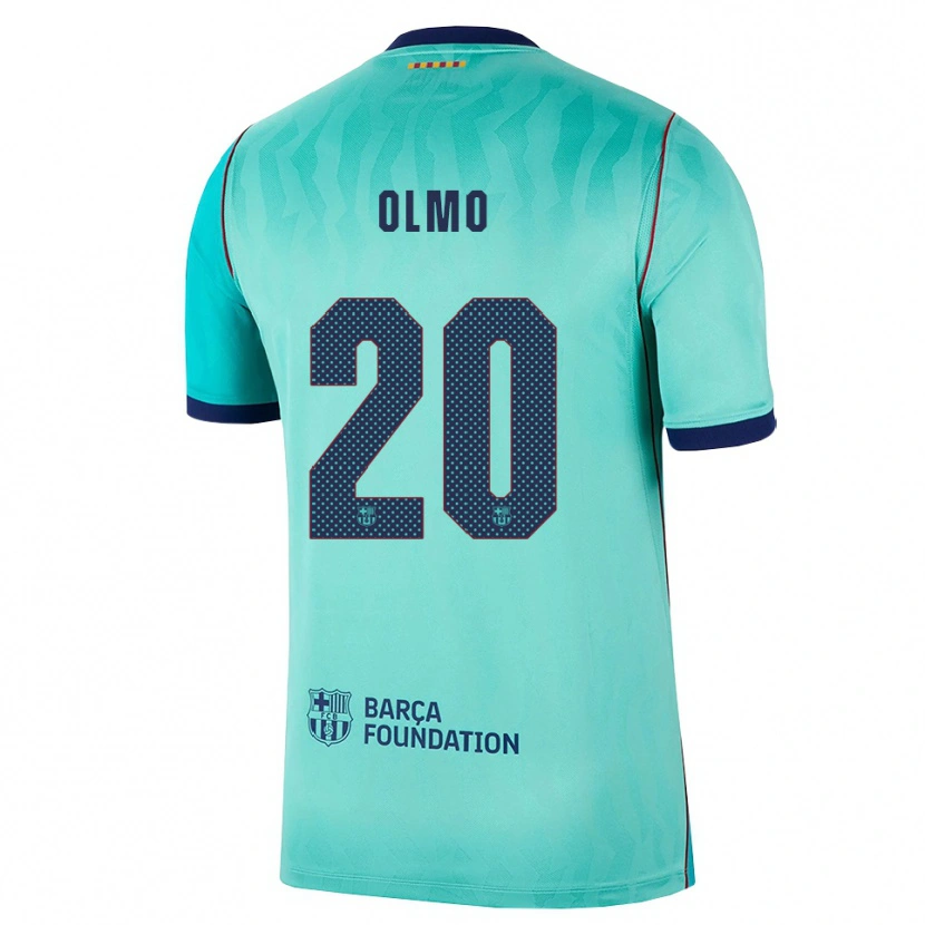 Danxen Män Dani Olmo #20 Aqua Mörk Turkosa Kunglig Blå Tredjesatsen Matchtröjor 2026/27 Tröjor T-Tröja