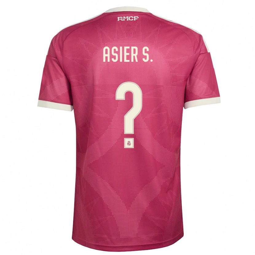 Danxen Män Asier Sánchez #0 Ljus Violettröd Vit Tredjesatsen Matchtröjor 2026/27 Tröjor T-Tröja