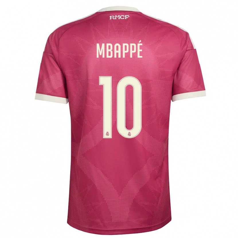 Danxen Män Kylian Mbappé #10 Ljus Violettröd Vit Tredjesatsen Matchtröjor 2026/27 Tröjor T-Tröja
