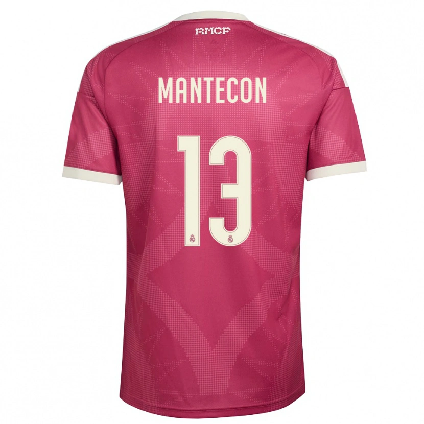 Danxen Män Hugo Mantecon #13 Ljus Violettröd Vit Tredjesatsen Matchtröjor 2026/27 Tröjor T-Tröja
