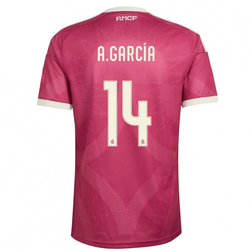 Danxen Män Aimar García #14 Ljus Violettröd Vit Tredjesatsen Matchtröjor 2026/27 Tröjor T-Tröja