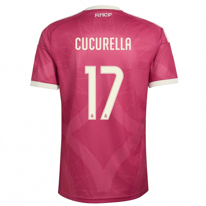 Danxen Män Marc Cucurella #17 Ljus Violettröd Vit Tredjesatsen Matchtröjor 2026/27 Tröjor T-Tröja